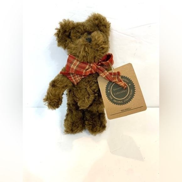 Vintage Boyd’s Bears Rockwell Bear 7” w Tag - Picture 1 of 3